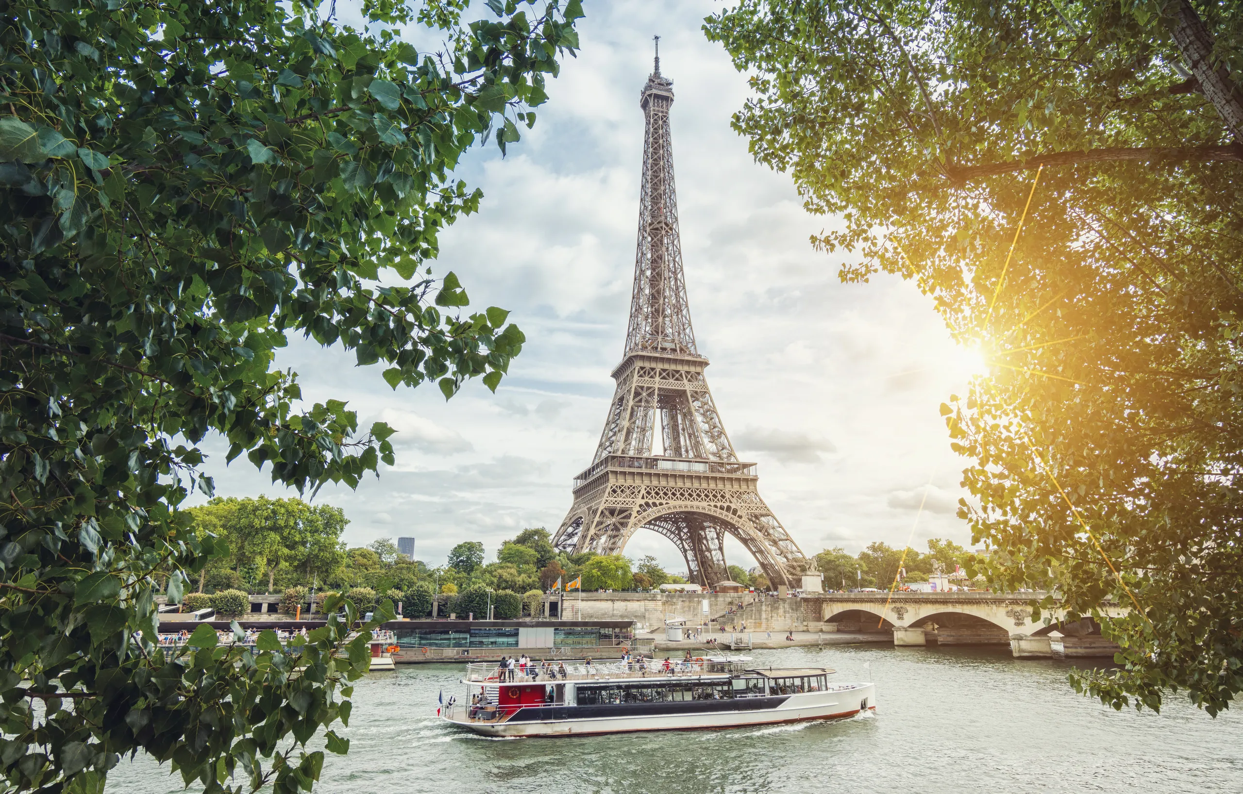The Louvre & Paris from the Seine
