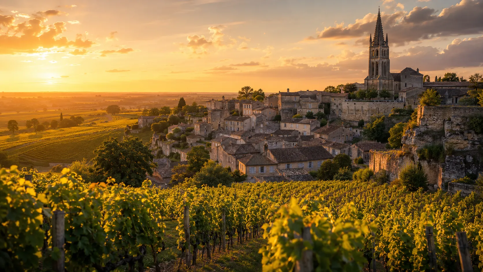 Bordeaux Grand Estates — River City, Medieval Villages & Vineyard Landscapes