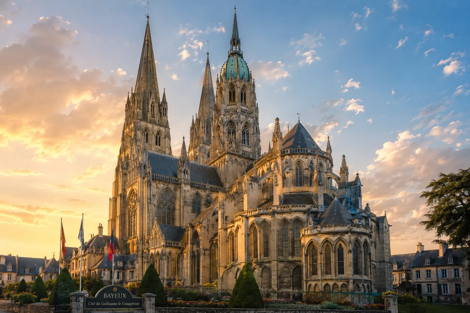 Arrival in Bayeux