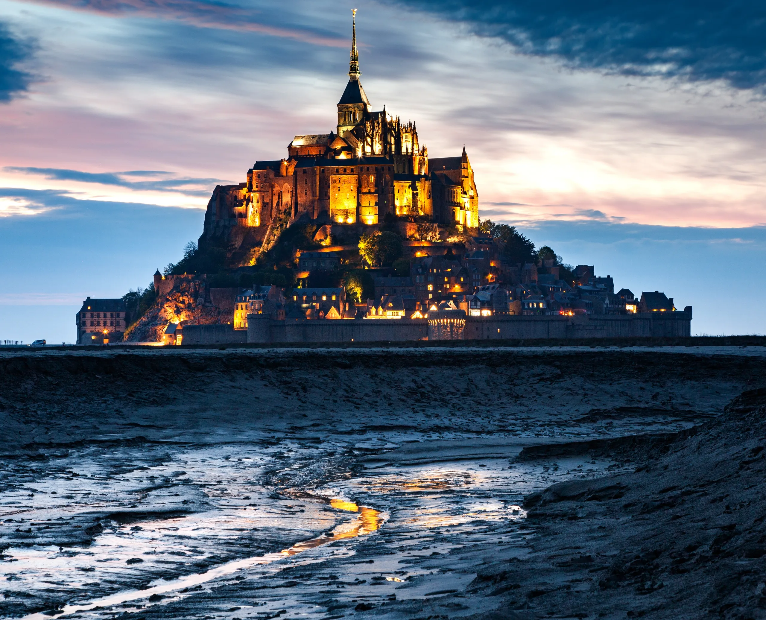 Mont Saint-Michel at high tide
